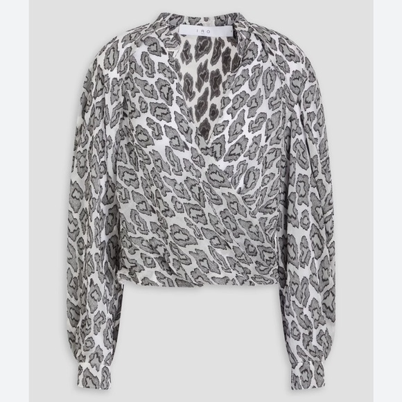 IRO Tops - IRO Paris Black and White Patterned Blouse